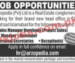 Arzopedia Pvt Limited Latest Management PK Jobs 2021