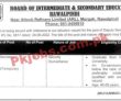 Bise Jobs 2022 | Board Of Intermediate & Secondary Education