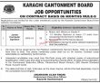 Cantonment Board Jobs 2023 | Karachi Cantonment Board Department Head