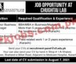 Chughtai Lab Home Care Announced Latest Pk Jobs 2021