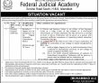 Federal Judicial Academy Announced Latest Management Pk Jobs 2021