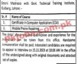 Interviews For Jobs At Tevta
