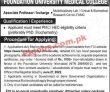 Islamabad Foundation University Fui Latest In Pakistan Jobs 2022 Advertisement