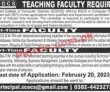 Jobs February 2023sir Syed College Of Computer Science