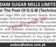 Jobs In Adam Sugar Mills Limited