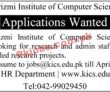 Jobs in Al Khawarizmi Institute of Computer Science KICS