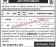 Jobs In Cadet College Pishin