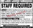 Jobs in Cadet College Rawalpindi