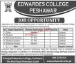 Jobs In Edwardes College Peshawar