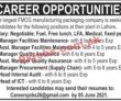 Jobs in FMCG Manufacturing Packaging Company