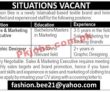 Jobs In Fashion Bee Islamabad