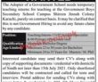 Jobs In Government Schools
