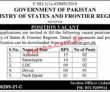 Jobs In Government Of Pakistan Ministry Of States And Frontier