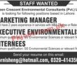 Jobs In Green Crescent Environmental Consultants Pvt Ltd