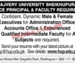 Jobs In Hajvery University Sheikhupura
