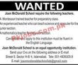 Jobs In Joan Mcdonald School Islamabad