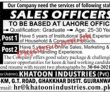 Jobs in Khatoon Industries Pvt Ltd