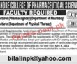 Jobs In Lahore College Of Pharmaceutical Sciences
