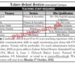 Jobs In Lahore School System