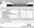 Jobs in Lasbela University of Agriculture Water and Marine Sciences