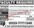 Jobs in Law College