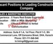Jobs In Leading Construction Company