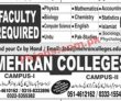 Jobs In Mehran Colleges