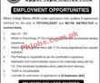 Jobs In Military College Murree