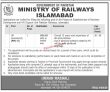 Jobs in Ministry of Railways Islamabad Government of Pakistan