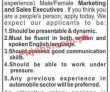 Jobs in Multinational Automobiles Group