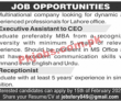 Jobs in Multinational Company Lahore