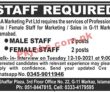 Jobs In N&a Marketing Pvt Ltd
