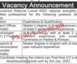 Jobs In National Level Ngo