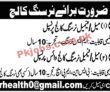 Jobs in Nursing College