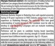 Jobs In Olympia Chemicals Limited