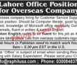 Jobs In Overseas Company