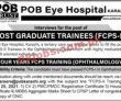 Jobs In Pob Eye Hospital Karachi