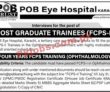 Jobs In Pob Eye Hospital Karachi