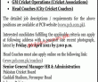 Jobs in Pakistan Cricket Board PCB