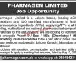 Jobs In Pharmagen Limited Lahore