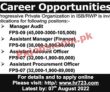 Jobs In Progressive Private Organization