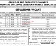 Jobs in Provincial Buildings Division Shaheed Benazir abad