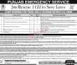 Jobs in Punjab Emergency Services Rescue 1122