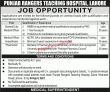 Jobs in Punjab Rangers Teaching Hospital Lahore