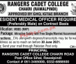 Jobs In Rangers Cadet College Rawalpindi