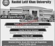 Jobs In Rashid Latif Khan University