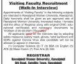 Jobs in Rawalpindi Women University