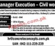 Jobs In Reputed Concrete Products Manufacturing Company