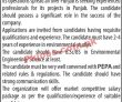 Jobs In Reputed Environment Consultancy Company