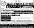 Jobs In Sls College Of Science & Arts